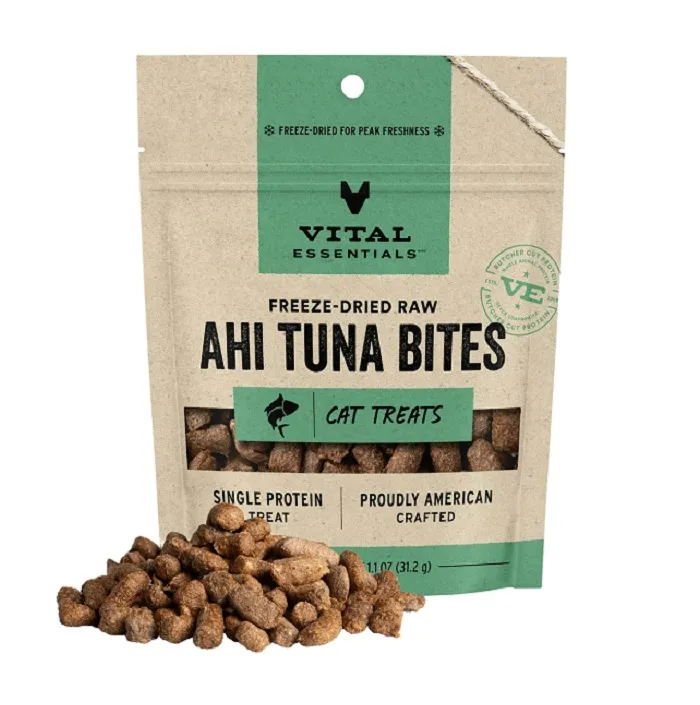 VITAL ESSENTIALS 貓凍乾小食 吞拿魚粒 1.1OZ