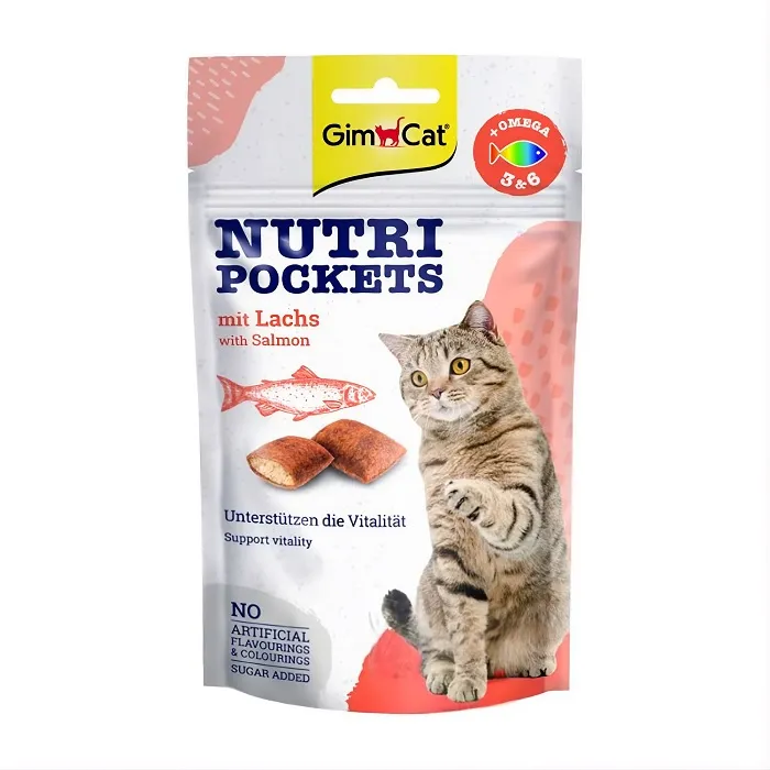 GIMCAT 三文魚奧米加增強免疫貓脆脆 60G